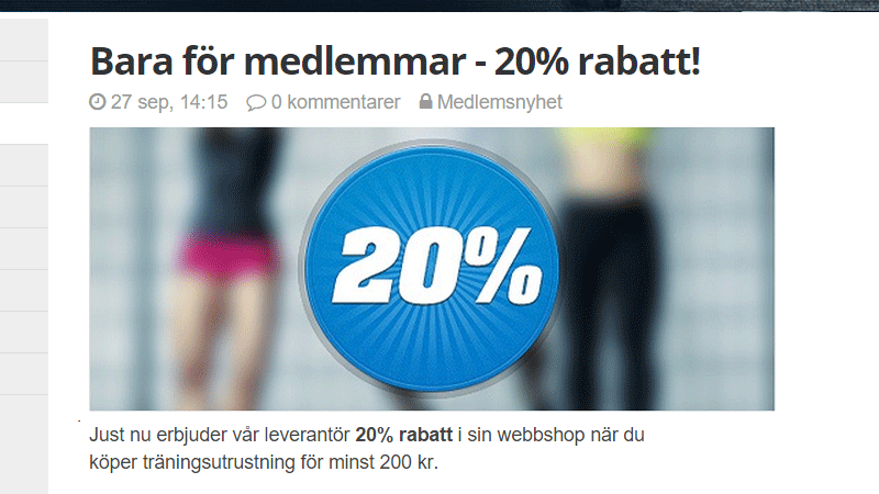 Nyheter till alla eller bara för medlemmar