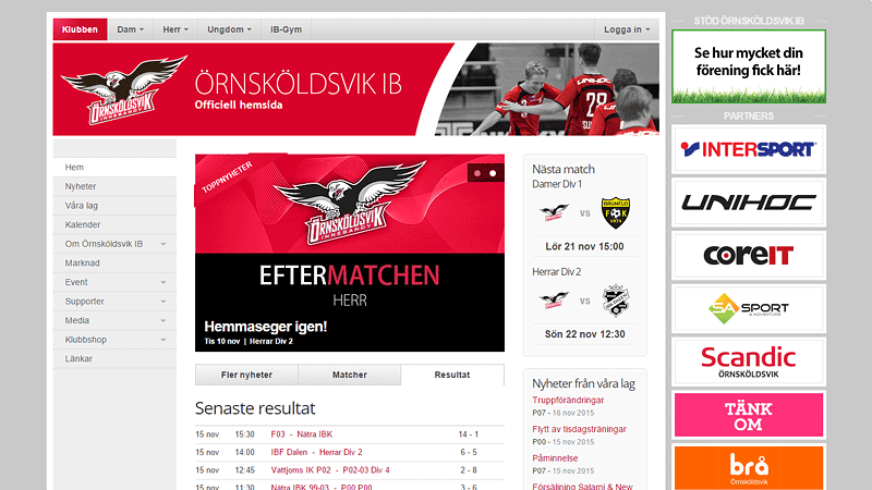 Överskådlig hemsida med ren design