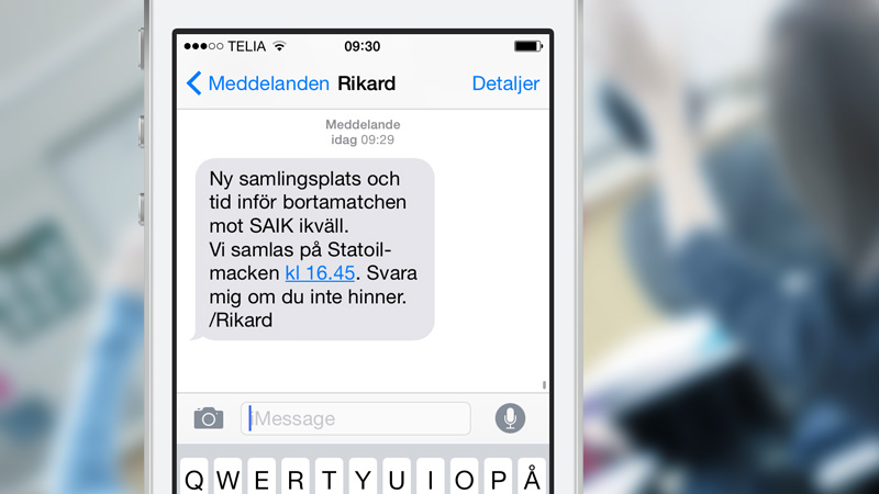 Snabb info från tränaren