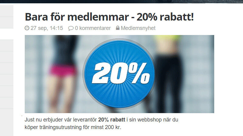 Exklusiva medlemsnyheter