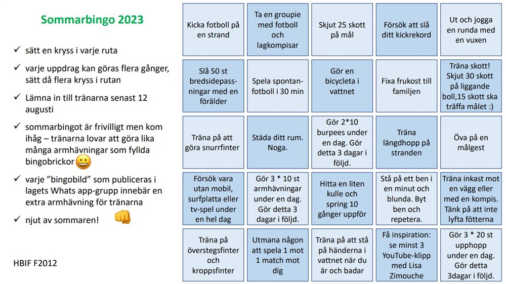 Julkalendrar Och Bingolotter / Hovås Billdal IF - F2014 - Svenskalag.se